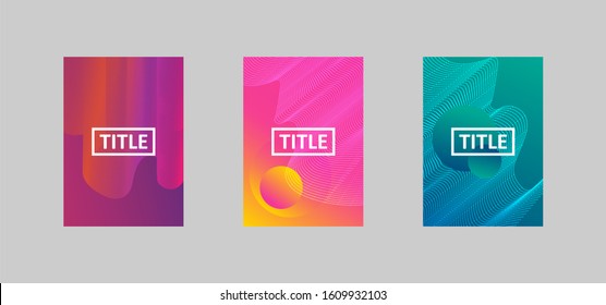 set of colorful background texture pattern for flyer banner book cover