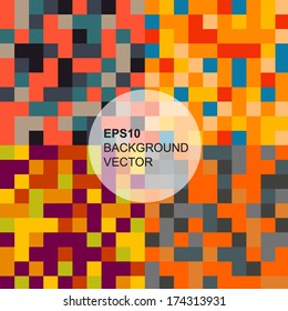 Set of colorful background vector, Set of abstract background.