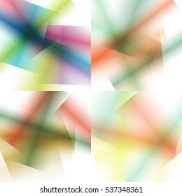 Set of colorful backgrounds with soft gradients and lines. Abstract texture with blurred and geometrical shapes. Stylish desighn element.