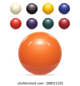 Set of colorful Balls Isolated Vector illustration