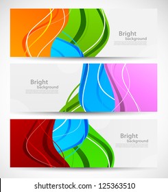 Set of colorful banners