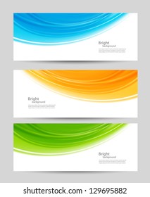 Set of colorful banners