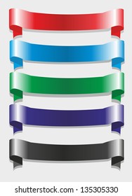 set of colorful banners
