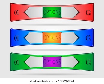 Set of colorful banners