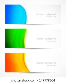 Set of colorful banners