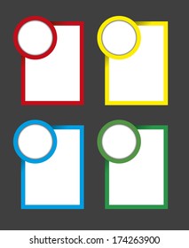 Set of colorful banners.