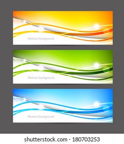 Set of colorful banners