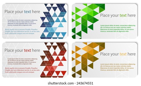 Set of colorful banners