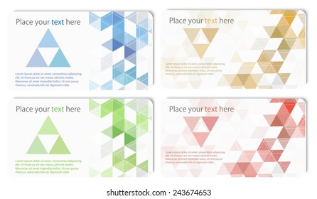 Set of colorful banners