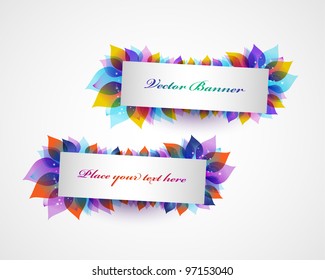 Set of colorful banners