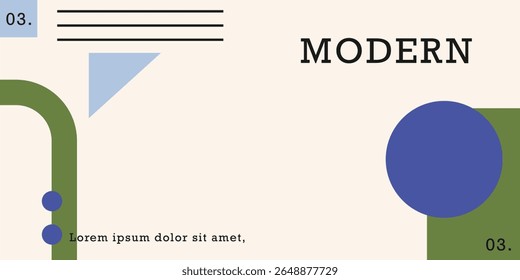 Set of colorful bauhaus poster background with geometric shape and line set. abstract pattern, design line art, trendy style. illustration with circle, square, triangle. design for cards, invitation	