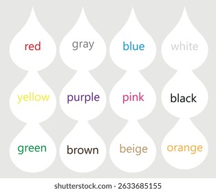 Conjunto de ilustración de bloques de colores