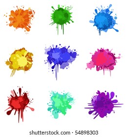 Set of colorful blurs for Your design