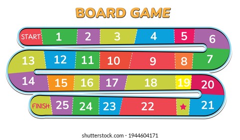 set of colorful board game