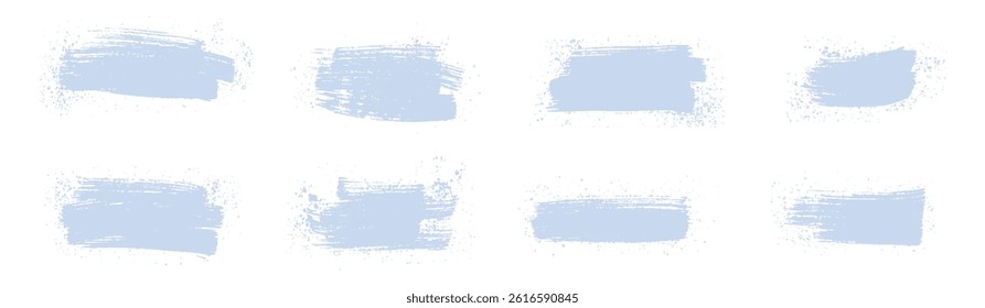 Set of colorful Brushstroke Paint Textures – Grunge Abstract Design Elements	