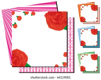 Set of colorful business cards, part 31, vector illustration