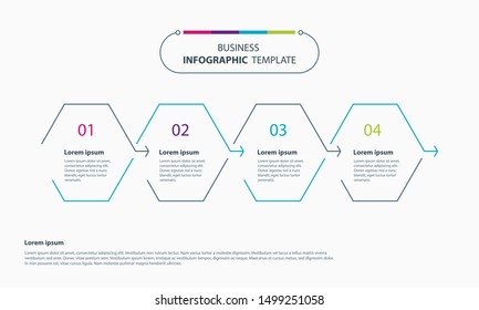 Set Colorful business infographic element design template