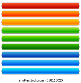 Set of colorful button / banner backgrounds with empty space