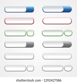 Set colorful button for website build element concept design. Web button icons for internet. Vector illustration EPS.8 EPS.10
