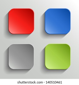 Set of Colorful Buttons