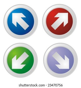 Set of colorful buttons