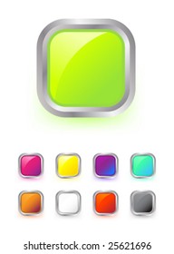 set of colorful buttons