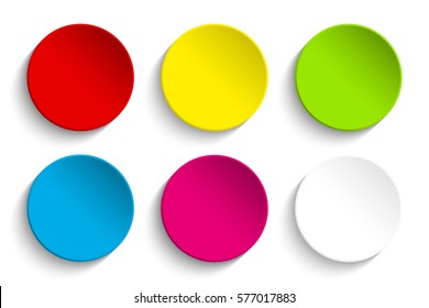 Set Of Colorful Buttons