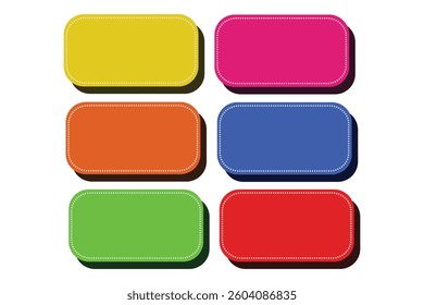 set of colorful buttons. vector illustration