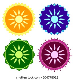 Set of colorful button.Vector illustration