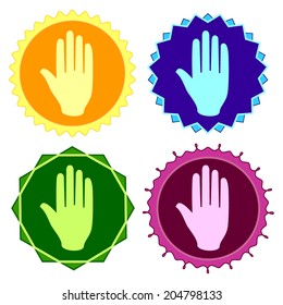 Set of colorful button.Vector illustration