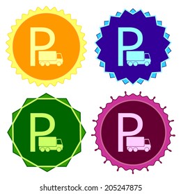 Set of colorful button.Vector illustration
