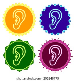 Set of colorful button.Vector illustration