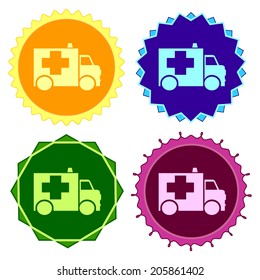 Set of colorful button.Vector illustration