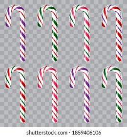 Set von bunten Süßigkeiten, Vektorgrafik.