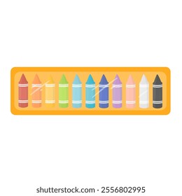 Set Of Colorful Crayon for Drawing