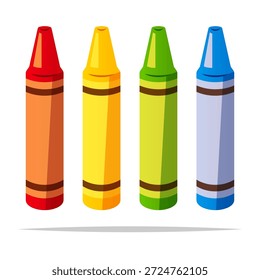 Conjunto de lápices de colores Vector aislado ilustración