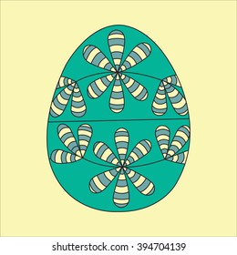 A set of colorful decorated chocolate cartoon Easter Eggs for use in Easter designs