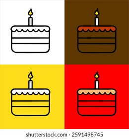 A set of colorful dessert ball illustrations on different background colors. Perfect for food-related designs, restaurant menus, and confectionery branding. Simple and minimal flat vector style