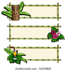 tiki clip art border