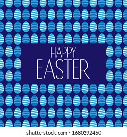 Conjunto de coloridos huevos de Pascua aislados en fondo blanco. Juego de huevos pintados de Pascua para fiestas, celebración, tarjetas de felicitación y decoración para Pascua.