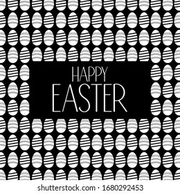 Set of colorful Easter eggs isolated on white background. Set of painted Easter eggs for party, celebration, greeting cards and decoration for Easter.