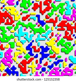 Set of colorful elements. Vector abstract background.