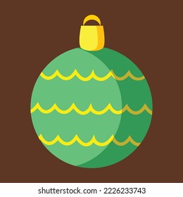Set of colorful flat outlined Christmas icons background