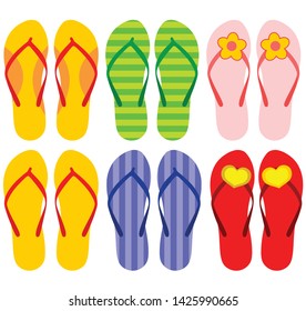 Flip Flops Stock Vector (Royalty Free) 77381008