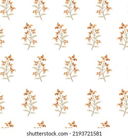 set of colorful  floral elements orange flower: wedding card, postcard, invitation, mothers day, spring celebration