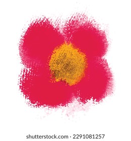 Set of colorful flowers roses, vector floral illustration in watercolor style for your design