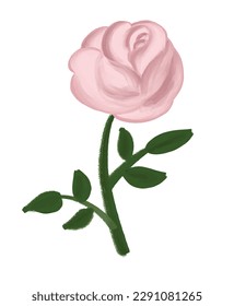 Set of colorful flowers roses, vector floral illustration in watercolor style for your design