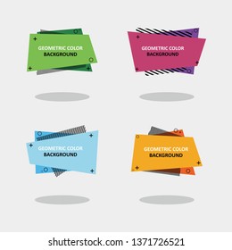 set of colorful fluid abstract geometric shapes with lines and dots for backdrops and banners 