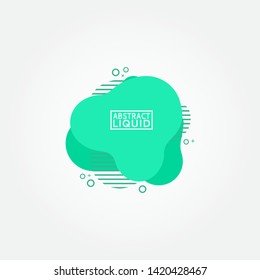 set of colorful fluid abstract geometric shapes with lines and dots for backdrops and banners.