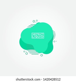 set of colorful fluid abstract geometric shapes with lines and dots for backdrops and banners.
